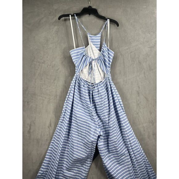 New Anthropologie Corey Lynn Calter Tie Back Halter Jumpsuit Size Small - Picture 7 of 10